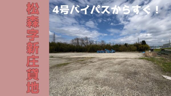 不動産レビュー　仙台市泉区松森字新庄貸地